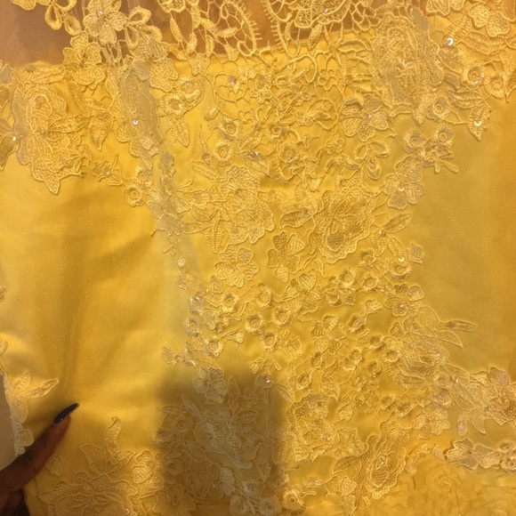 Yellow Prom Dress - Picture 4 of 5